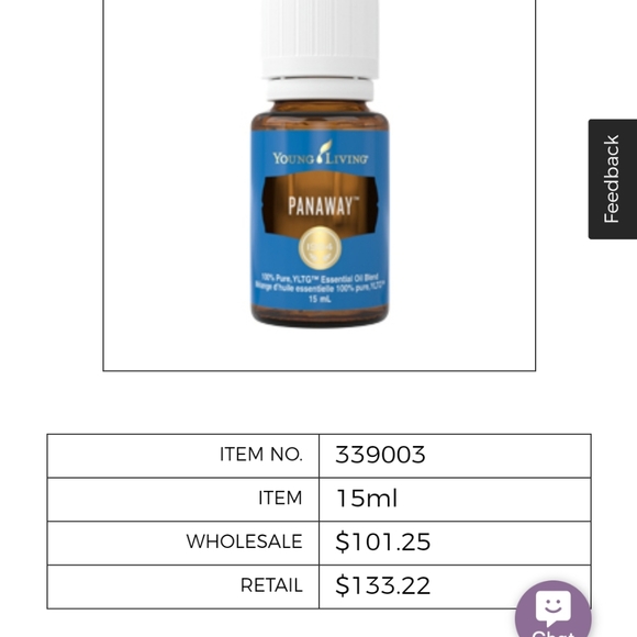 Young Living Other - Brand New Young Living Panaway essential oil